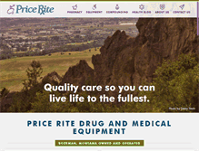Tablet Screenshot of priceritedrug.com